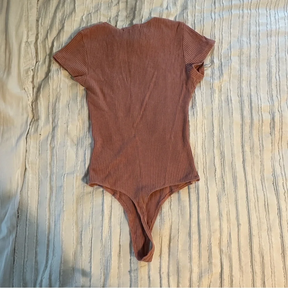 Whimsy + Row Pink Ribbed Top - Picture 5 of 5